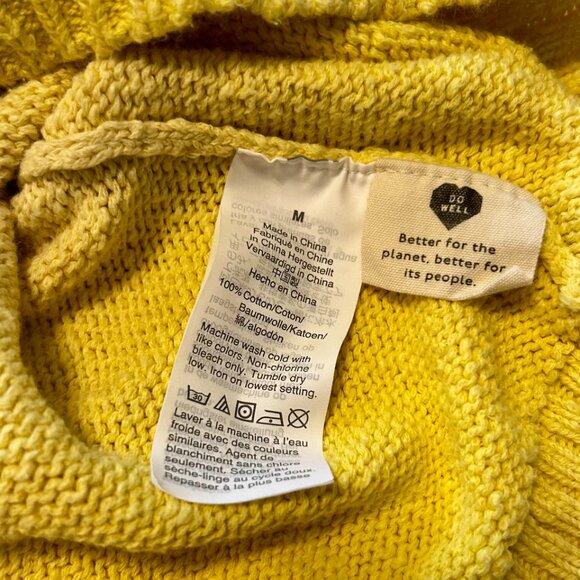 OMBRE DIP-DYED COTTON SHORT-SLEEVE SWEATER - Picture 6 of 8